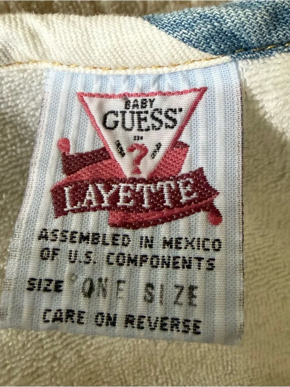 Guess Baby Bib ~ Denim NWOT